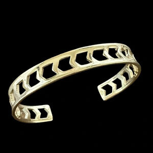 Baublebar Sugarfix Gold tone Arrow Cuff Bracelet Boho Jewelry Western